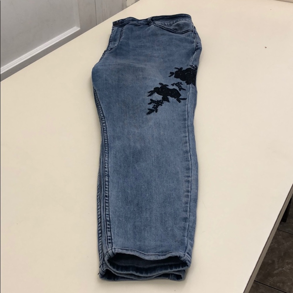 Floral Denim Skinny’s